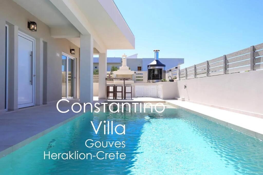 Villa Constantino With Heated Pool Kato Gouves 外观 照片